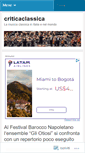 Mobile Screenshot of criticaclassica.wordpress.com