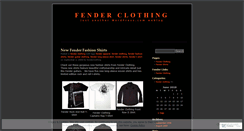 Desktop Screenshot of fenderclothing.wordpress.com