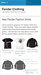 Mobile Screenshot of fenderclothing.wordpress.com