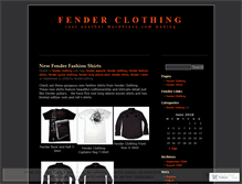 Tablet Screenshot of fenderclothing.wordpress.com