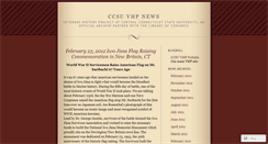 Desktop Screenshot of ccsuvhpnews.wordpress.com