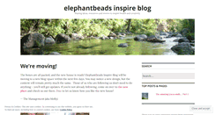 Desktop Screenshot of elephantbeads.wordpress.com