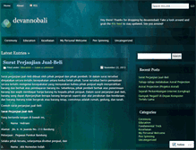 Tablet Screenshot of devannobali.wordpress.com