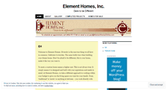 Desktop Screenshot of elementhomes.wordpress.com