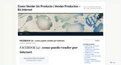 Desktop Screenshot of comovenderunproducto.wordpress.com