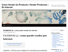 Tablet Screenshot of comovenderunproducto.wordpress.com