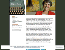 Tablet Screenshot of lisabirnie.wordpress.com