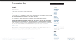 Desktop Screenshot of frameaction.wordpress.com