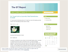 Tablet Screenshot of gtreport.wordpress.com
