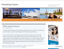 Tablet Screenshot of pmpcoach.wordpress.com