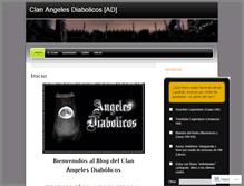Tablet Screenshot of angelesdiabolicos.wordpress.com