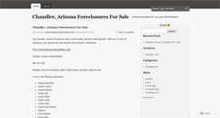 Desktop Screenshot of chandlerarizonaforeclosuresbankowned.wordpress.com