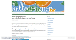 Desktop Screenshot of hellodesigners.wordpress.com