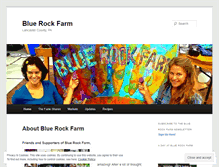 Tablet Screenshot of bluerockfarm.wordpress.com