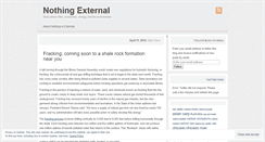 Desktop Screenshot of nothingexternal.wordpress.com