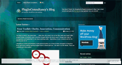 Desktop Screenshot of pluginconsultancy.wordpress.com