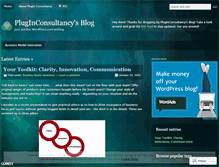 Tablet Screenshot of pluginconsultancy.wordpress.com