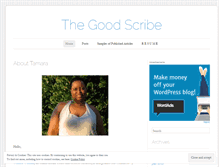 Tablet Screenshot of goodscribe.wordpress.com