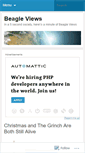 Mobile Screenshot of beagleviews.wordpress.com