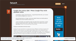 Desktop Screenshot of fatusch.wordpress.com
