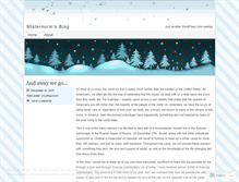 Tablet Screenshot of misternorm.wordpress.com