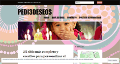 Desktop Screenshot of pedi3deseos.wordpress.com