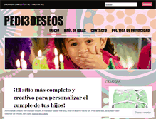 Tablet Screenshot of pedi3deseos.wordpress.com