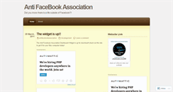 Desktop Screenshot of antifacebookassociation.wordpress.com