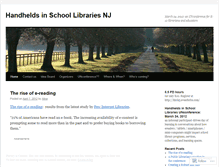 Tablet Screenshot of handheldschoollibrary.wordpress.com