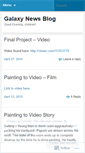 Mobile Screenshot of galaxynewsblog.wordpress.com