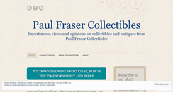 Desktop Screenshot of paulfrasercollectiblesblog.wordpress.com