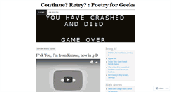 Desktop Screenshot of continueretry.wordpress.com