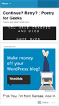 Mobile Screenshot of continueretry.wordpress.com