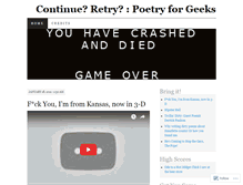 Tablet Screenshot of continueretry.wordpress.com