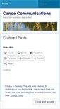 Mobile Screenshot of canoecommunications.wordpress.com