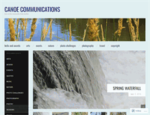 Tablet Screenshot of canoecommunications.wordpress.com