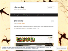 Tablet Screenshot of niepokoj.wordpress.com
