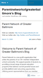 Mobile Screenshot of parentnetworkofgreaterbaltimore.wordpress.com