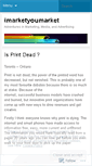 Mobile Screenshot of imarketyoumarket.wordpress.com