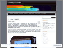 Tablet Screenshot of imarketyoumarket.wordpress.com