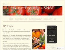 Tablet Screenshot of healthyfoodsinasnap.wordpress.com