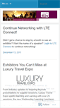 Mobile Screenshot of luxurytravelexpo.wordpress.com