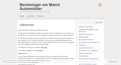 Desktop Screenshot of matchautomobilersvindler.wordpress.com