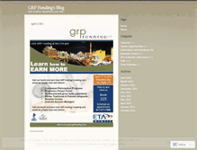 Tablet Screenshot of grpfunding.wordpress.com