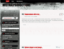 Tablet Screenshot of mistralproductions.wordpress.com