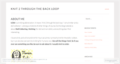 Desktop Screenshot of knit2tbl.wordpress.com