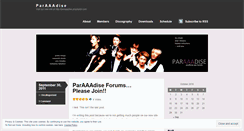 Desktop Screenshot of paraaadise.wordpress.com