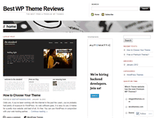 Tablet Screenshot of bestwpthemereviews.wordpress.com