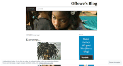 Desktop Screenshot of oflowe.wordpress.com