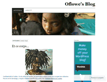 Tablet Screenshot of oflowe.wordpress.com